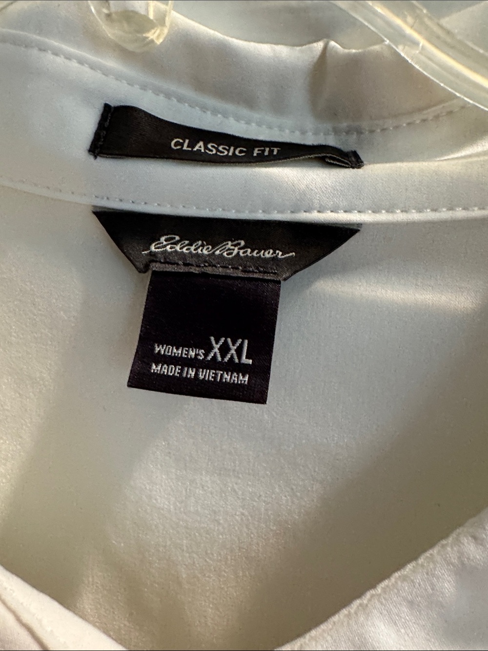 Eddie Bauer Women's White Button-Down Shirt